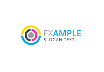 Multicolored Target Logo Layout