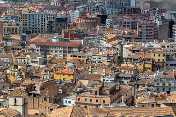 View of Center of Girona, Spain