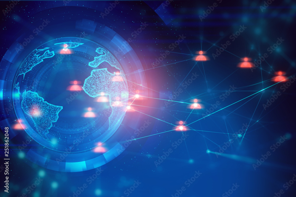 Poster cloud storage security information, data deep learning hologram ai technology robotic, futuristic cy