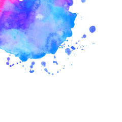 Background with watercolor crop splash