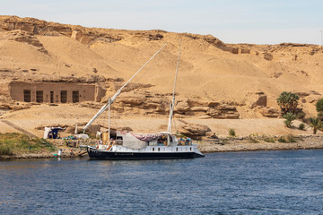 Feluke am Nil in Ägypten.