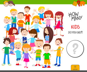 counting cartoon kids educational game