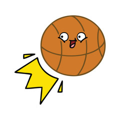 cute cartoon basketball