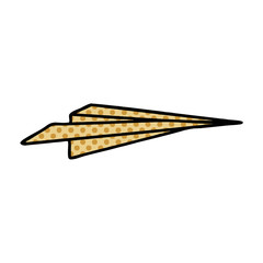 comic book style cartoon paper aeroplane