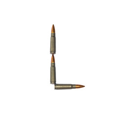 Naklejka premium English font composed of bullets. Alphabet collection isolated on white background. Letter L