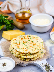 cornmeal tortilla with cheese