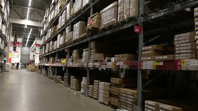 storage of goods in warehouse supermarket