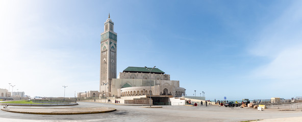 Fototapeta na wymiar Mosquée Hassan II à Casablanca, Maroc