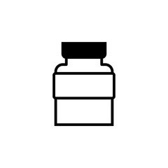 Pills bottle icon vector. Pills bottle vector design. sign design. flat style. Vector EPS 10