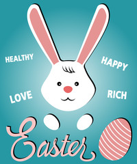 Easter background or card design vector