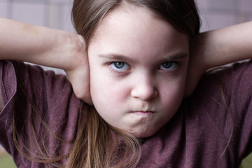 Scared baby Domestic violence.