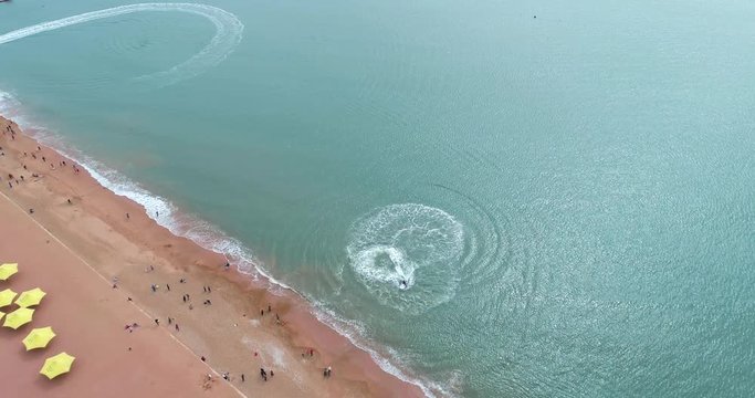 hydro cycle on the beach