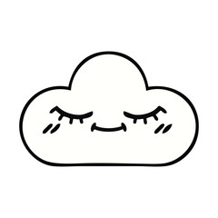 cute cartoon white cloud