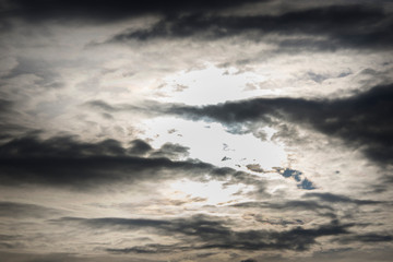 Blue and white clouds