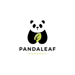 panda leaf logo vector icon illustration © gaga vastard