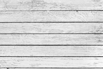 Horizontal white wooden table background. Top view. Copy space.