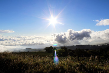 Above the clouds