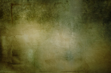 Green grunge concrete wall