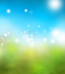 Blurred spring background