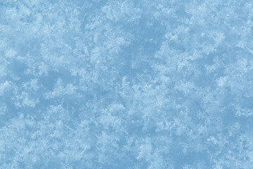 background of fresh snow texture in blue tone