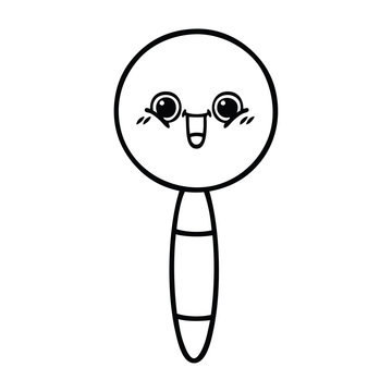 recommend clip art: line drawing cartoon magnifying glass