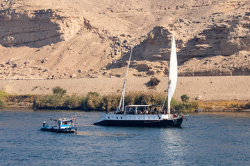 Feluke am Nil in Ägypten Edfu bis Kom-Ombo