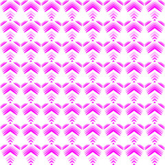Pastel pattern of pink hearts and flowers on a white background.
