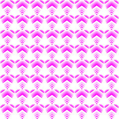 Pastel pattern of pink hearts and flowers on a white background.
