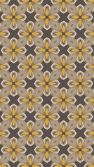 Ornate geometric pattern and abstract colored background