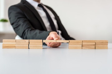 Conceptual image of business merger
