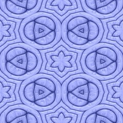 Abstract seamless geometric pattern, engraved embroidery design