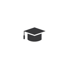 illustration of graduation hat icon