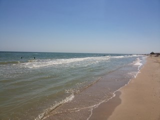 Swimming people at Varadero beach