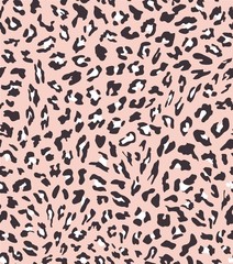 leopard seamless pattern design . vector illustration background