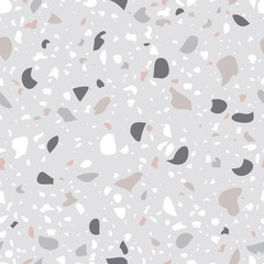 Terrazzo seamless pattern vector design