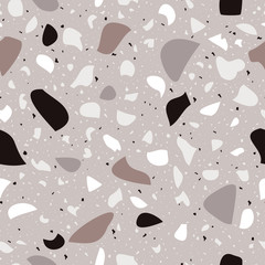 Terrazzo seamless pattern vector design