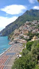 Fototapeta na wymiar Positano, a tourist resort on the Amalfi Coast