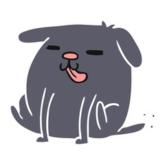 cartoon kawaii of a cute dog