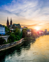 View on the Rhine in Basel 