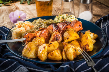 Grilled meat shashlik