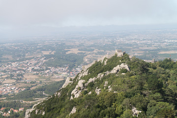 Castelo dos Mouros, a Portuguese Castle in Sintra, Portugal