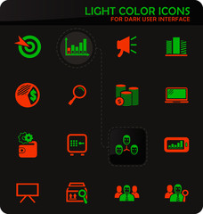 Marketing icons set