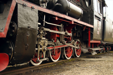 Steam locomotive wheels