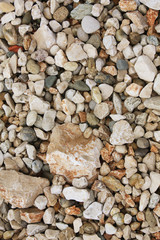 Sea stones background texture.