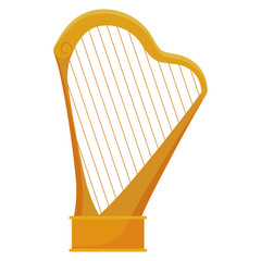 harp instrument isolated icon
