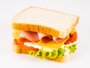 sandwich isolated on white