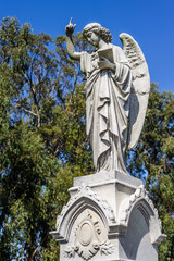 A Stone Angel at Saint Mary's Cemetery
