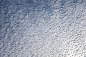 Blue sky cloud in winter for background texture