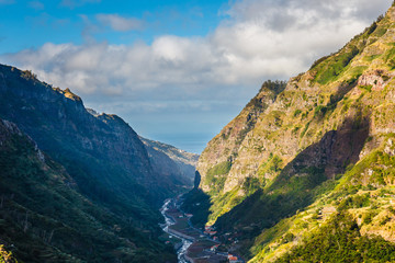 Mountain Range on Island of Madeira, Portugal