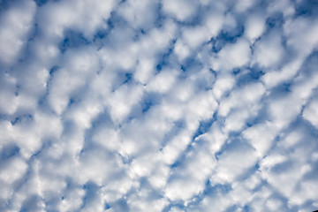Blue sky cloud in winter for background texture